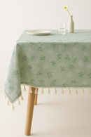Nappe coton motifs marguerites style coréen table cuisine