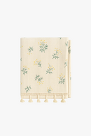 Nappe coton motifs marguerites style coréen table élégante