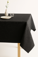 Nappe damassée florale beige imperméable facile entretien cuisine