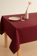 Nappe damassée florale imperméable lavable style moderne