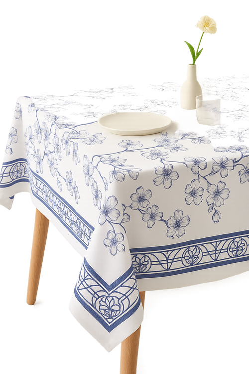 Nappe de table imperméable motif géométrique style moderne - vue 2 sur 2