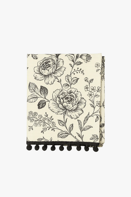 Nappe de table imprimé pivoines style ins imperméable