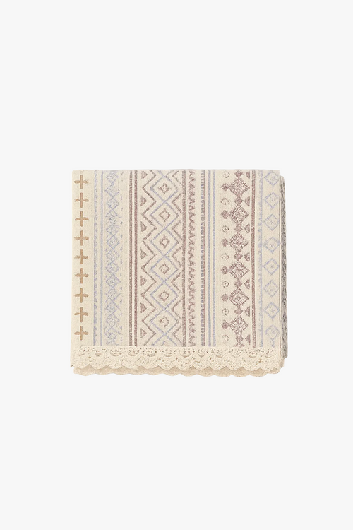 Nappe dentelle jacquard épaisse style bohème table maison