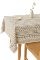Nappe dentelle jacquard épaisse style bohème table maison