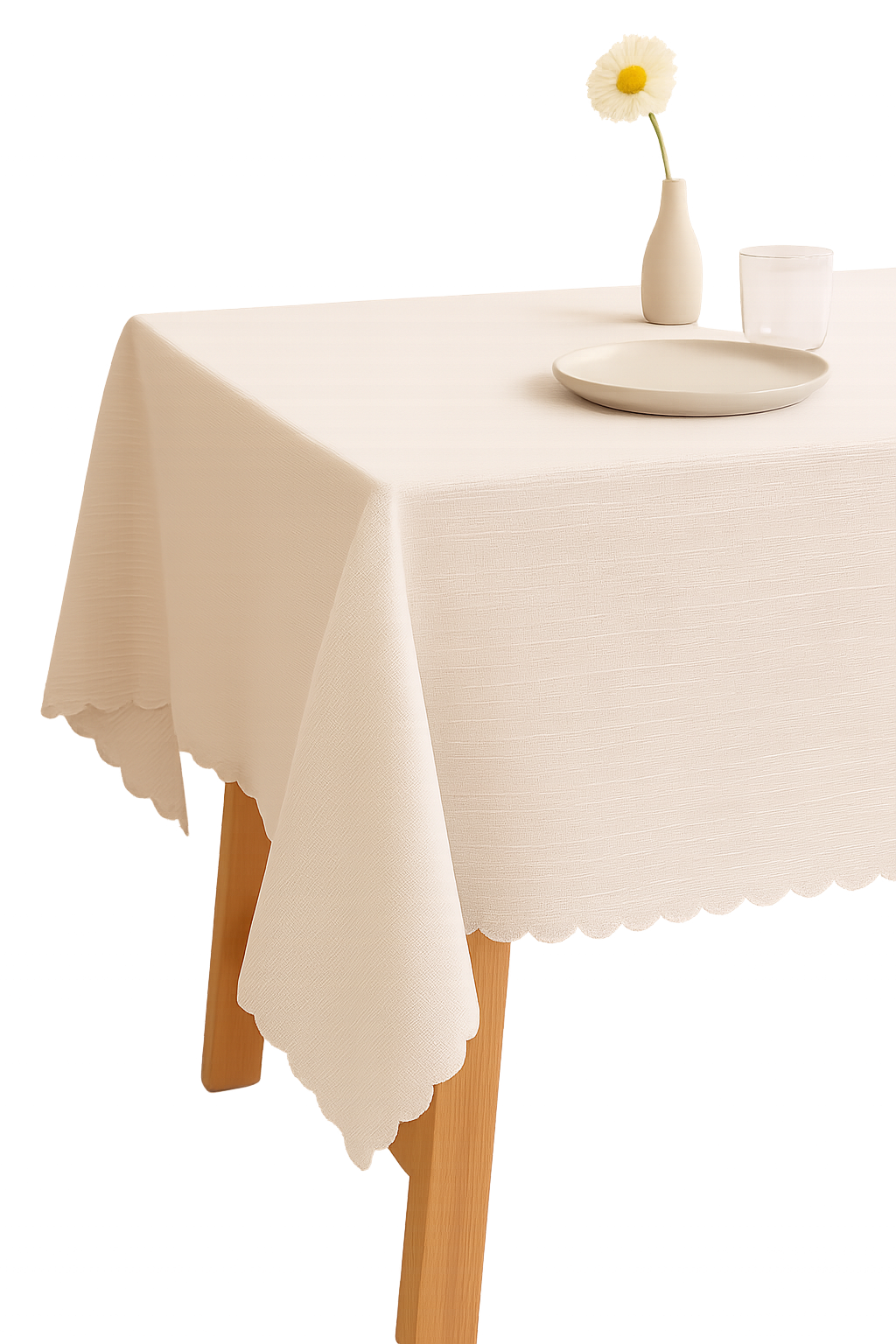 Nappe dentelle style champetre impermeable pour table cuisine - vue 2 sur 2