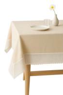 Nappe dentelle style français motif pluie de météores
