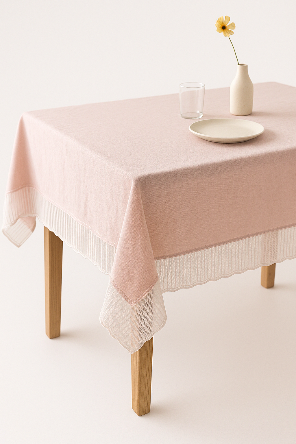 Nappe dentelle style francais motif pluie etoiles decorative - vue 2 sur 2