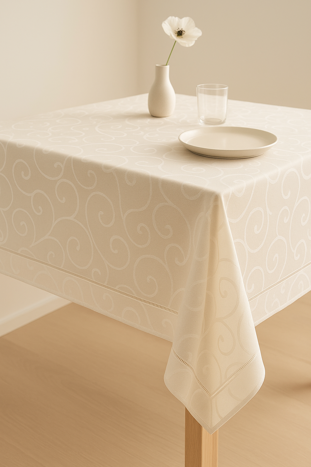 Nappe florale imperméable lavable facile entretien cuisine fête - vue 2 sur 2