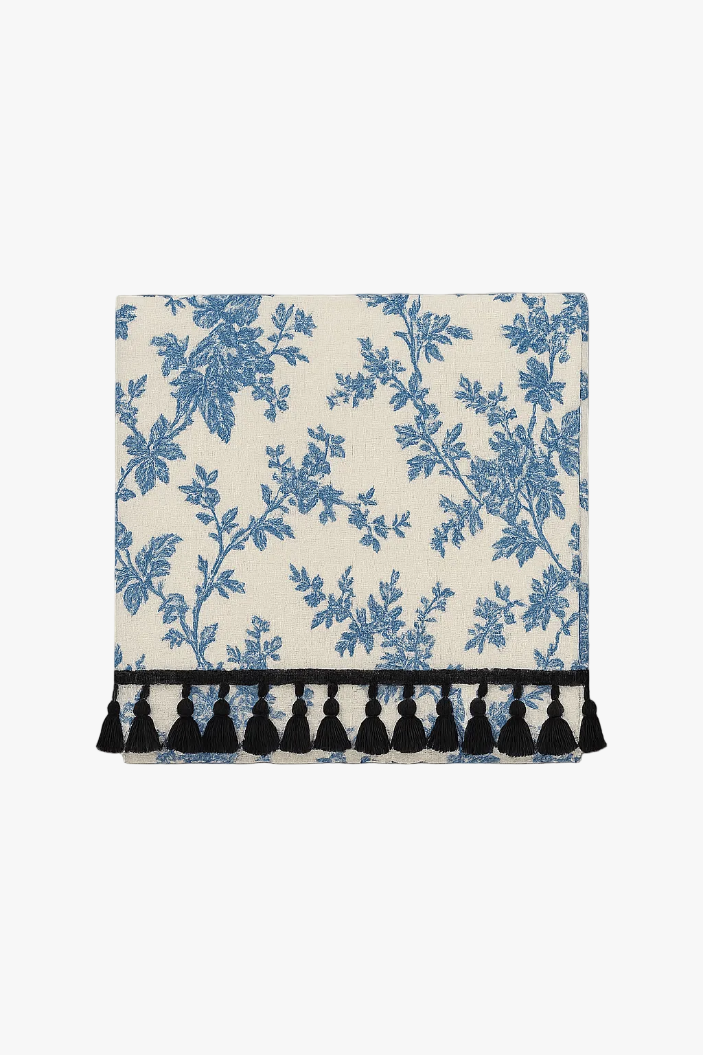 Nappe florale style champêtre bordure dentelle table repas