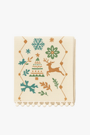 Nappe jacquard motif boules décorative pour table repas