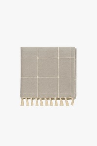Nappe moderne rayée imperméable polyester coton pour table
