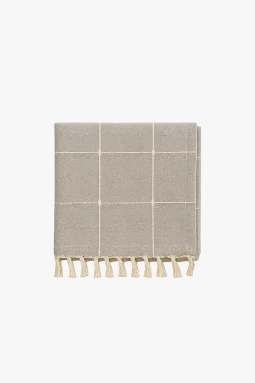 Nappe moderne rayée imperméable polyester coton pour table