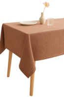Nappe polyester unie style japonais beige lavable table