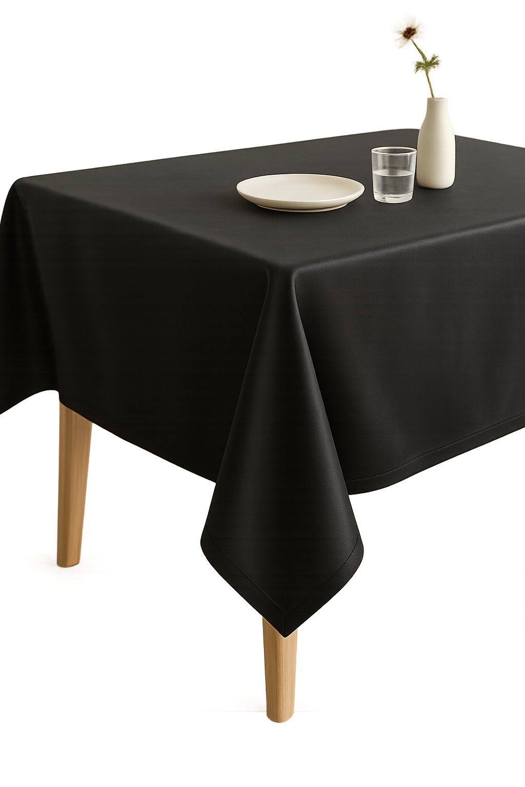 Nappe satin douce decorative pour table fete mariage - vue 2 sur 2