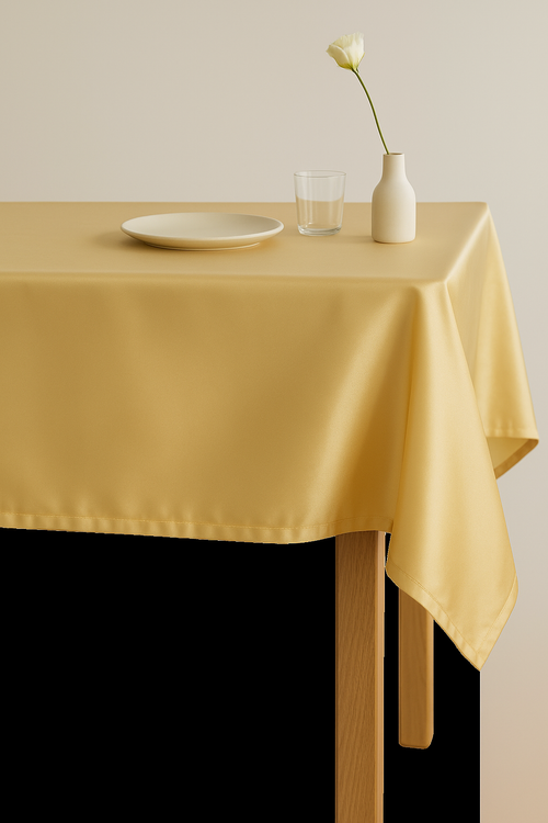 Nappe satin douce soyeuse pour table mariage banquet - vue 2 sur 2