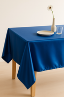 Nappe satin polyester style uni pour table fete