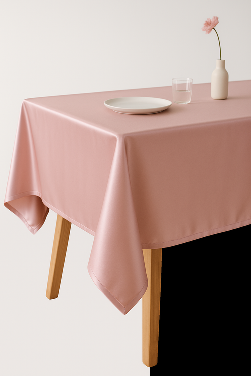 Nappe satinée élégante protection huile table repas fêtes - vue 2 sur 2