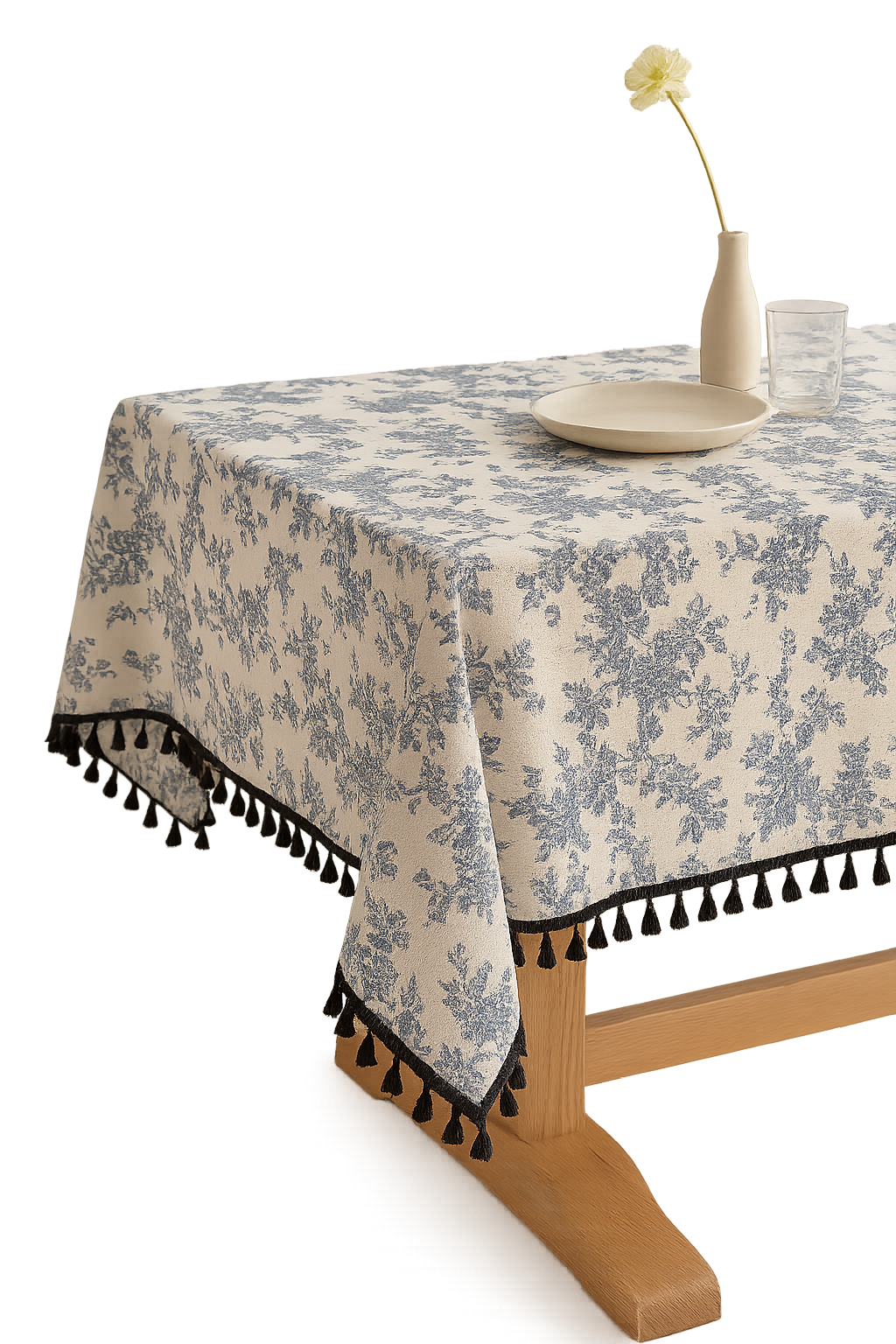 Nappe style champetre motifs floraux table maison - vue 2 sur 2