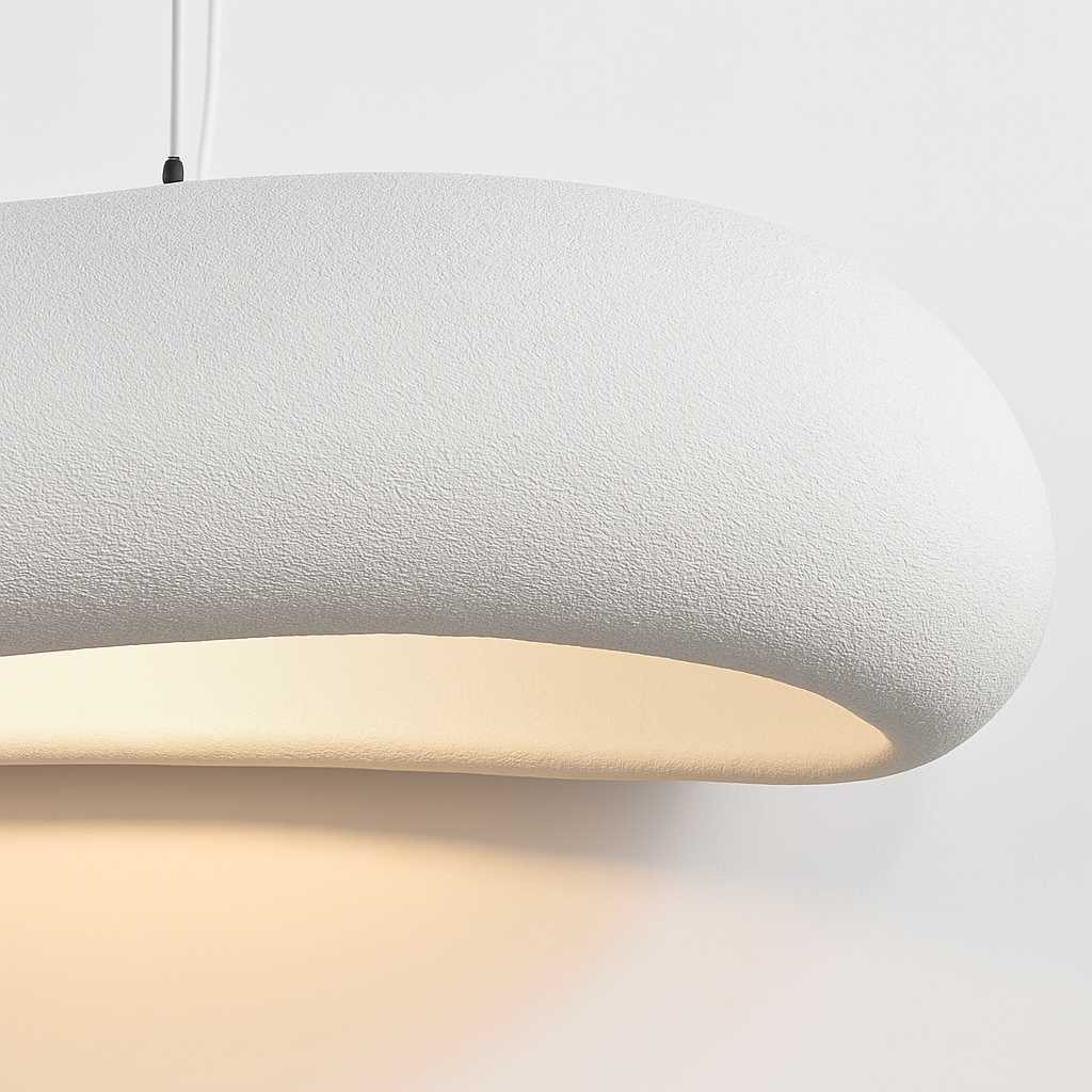 Nordic Wabi Sabi Restaurant LED Pendant Light Lustre Living Room Chandelier Kitchen Island Bar Cafe Loft Home Decor Hanging Lamp - vue 6 sur 8