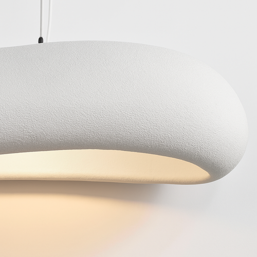 Nordic Wabi Sabi Restaurant LED Pendant Light Lustre Living Room Chandelier Kitchen Island Bar Cafe Loft Home Decor Hanging Lamp - vue 7 sur 8
