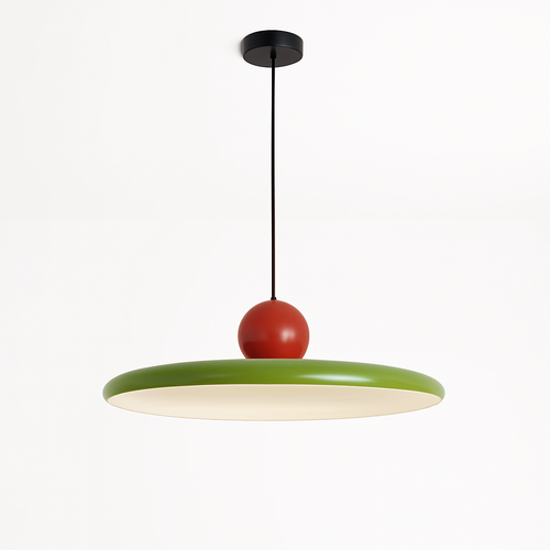 Nordique LED Suspension Lumière Crème Vent Soucoupe Volante Lampes Pour Salon Chambre Chevets Restaurant Hôtel Éclairage Intérieur - vue 2 sur 18