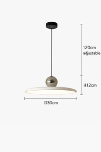 Nordique LED Suspension Lumière Crème Vent Soucoupe Volante Lampes Pour Salon Chambre Chevets Restaurant Hôtel Éclairage Intérieur