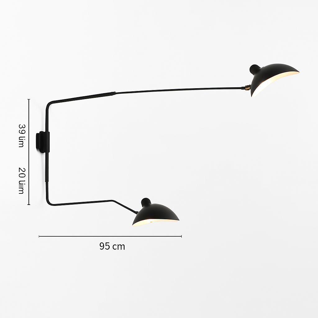 Nordique moderne minimaliste applique murale salon étude chambre chevet lecture lampe à LED bras Long réglable éclairage décoration