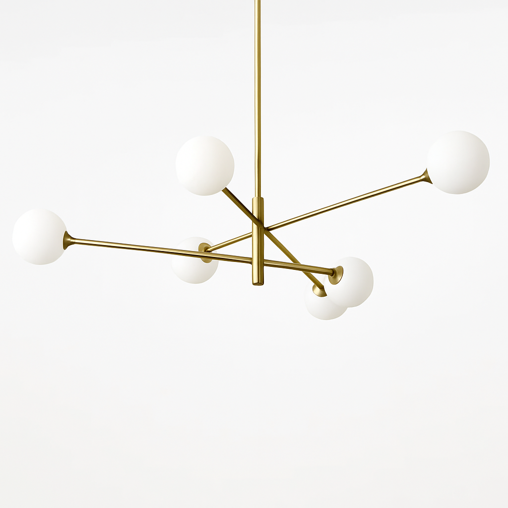 Nordique moderne verre laiton lustre luminaires décor à la maison salon en laiton suspension lumières chambre Restaurant café lampe suspendue - vue 6 sur 12
