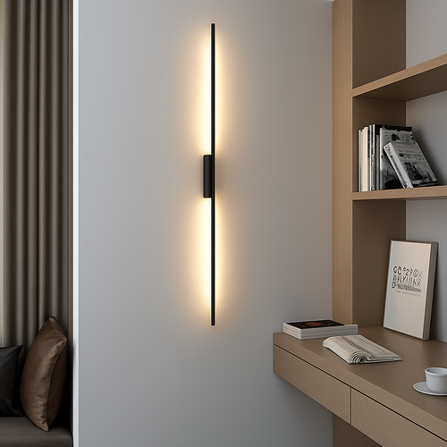 Nordique noir applique murale LED lumières applique pour chambre salon lampes d'intérieur applique murale Luminaires décor pour la maison AC110-220V - vue 2 sur 10
