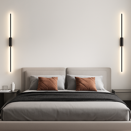 Nordique noir applique murale LED lumières applique pour chambre salon lampes d'intérieur applique murale Luminaires décor pour la maison AC110-220V - vue 3 sur 10