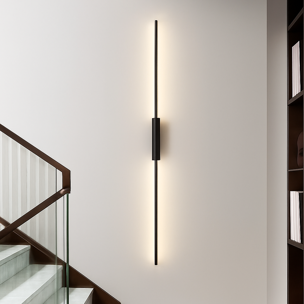 Nordique noir applique murale LED lumières applique pour chambre salon lampes d'intérieur applique murale Luminaires décor pour la maison AC110-220V - vue 4 sur 10