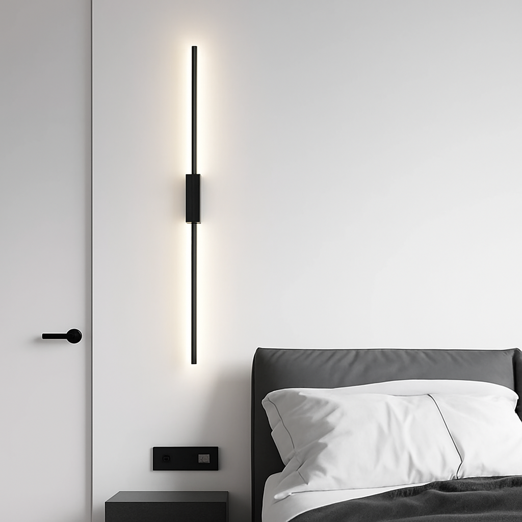Nordique noir applique murale LED lumières applique pour chambre salon lampes d'intérieur applique murale Luminaires décor pour la maison AC110-220V - vue 6 sur 10