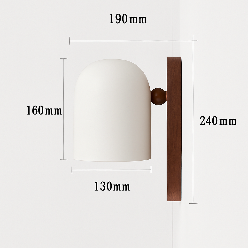 Odyssey – grande applique murale nordique en bois de noyer - vue 7 sur 12