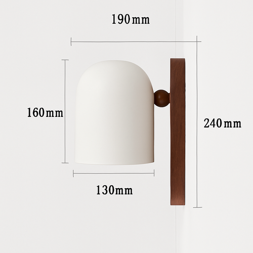 Odyssey – grande applique murale nordique en bois de noyer - vue 8 sur 12