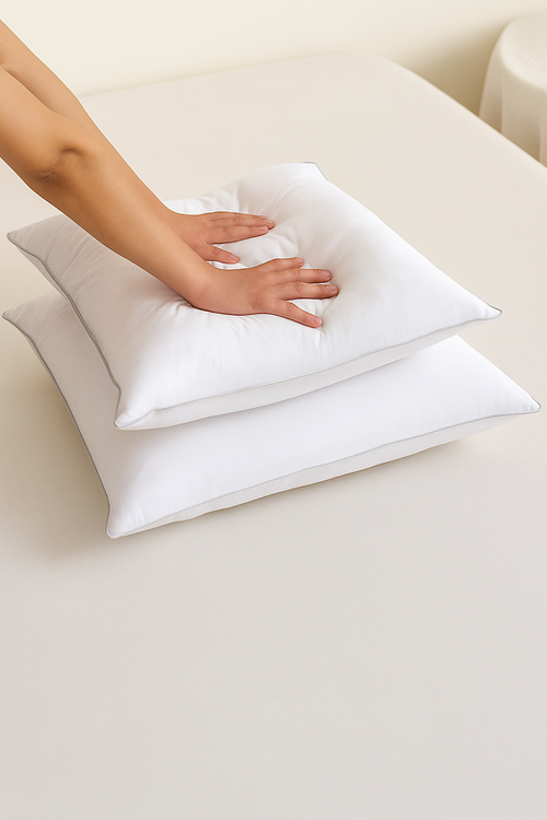 oreiller en duvet d'oie doux et confortable 50 x 70 cm - vue 4 sur 6