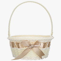 panier de fleurs tissé à la main pour mariage et décoration