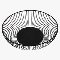 panier de rangement en fer forgé pour décor rustique