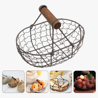 panier en métal pour œufs fruits et légumes