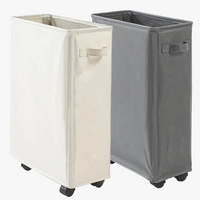 panier à linge pliable avec couvercle pour rangement pratique