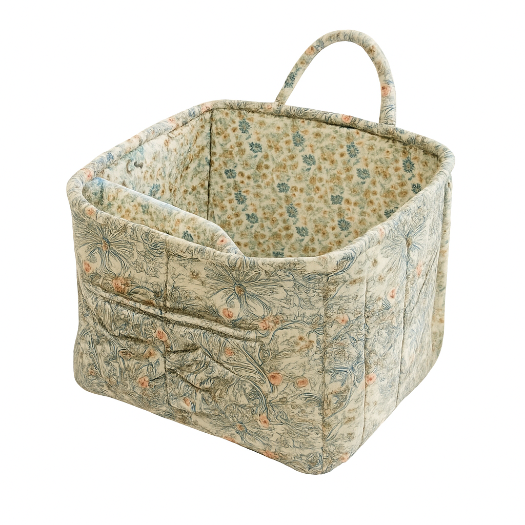 paniers de rangement en tissu grande capacité avec poignées pratiques - vue 12 sur 15