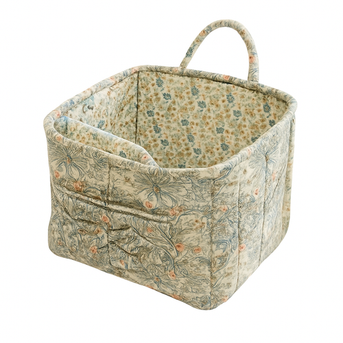 paniers de rangement en tissu grande capacité avec poignées pratiques - vue 12 sur 15