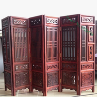 paravent pliant en buis sculpté pour décoration intérieure