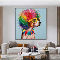 peinture murale personnalisée animaux et nature art à la main