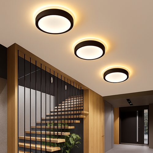 Plafond moderne à LEDs lampe pour salon escalier allée vestiaire couloir chambre plafonnier intérieur décor à la maison luminaire - vue 2 sur 22