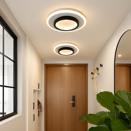 Plafond moderne à LEDs lampe pour salon escalier allée vestiaire couloir chambre plafonnier intérieur décor à la maison luminaire - vue 6 sur 22