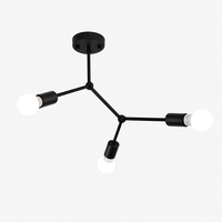 Plafonnier branche de spots style retro Personality