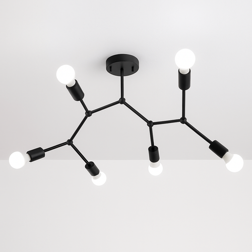 Plafonnier branche de spots style retro Personality - vue 3 sur 5