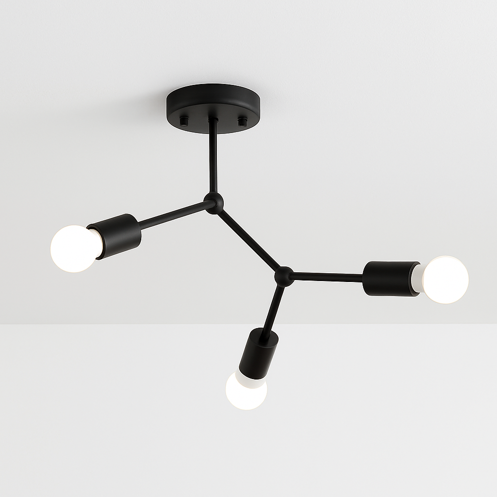 Plafonnier branche de spots style retro Personality - vue 3 sur 5
