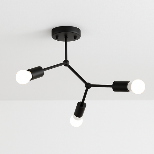 Plafonnier branche de spots style retro Personality - vue 4 sur 5