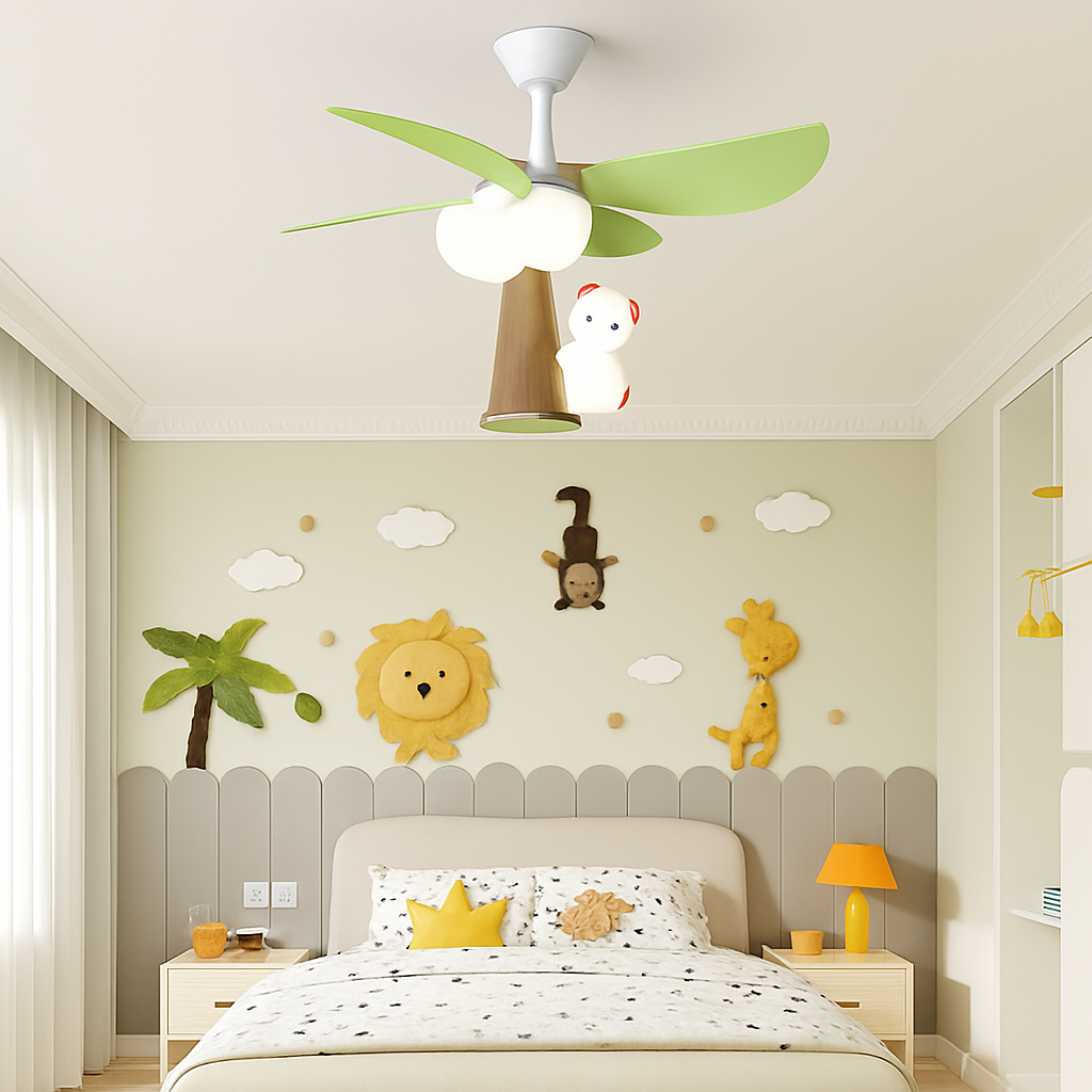 plafonnier créatif moderne enfant avec télécommande et lumière intégrée - vue 3 sur 6